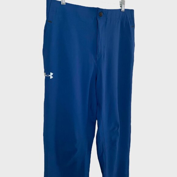 Under Armour Performance Stretch Golf Pants Blue Men's Large Athletic Activewear - Picture 5 of 9